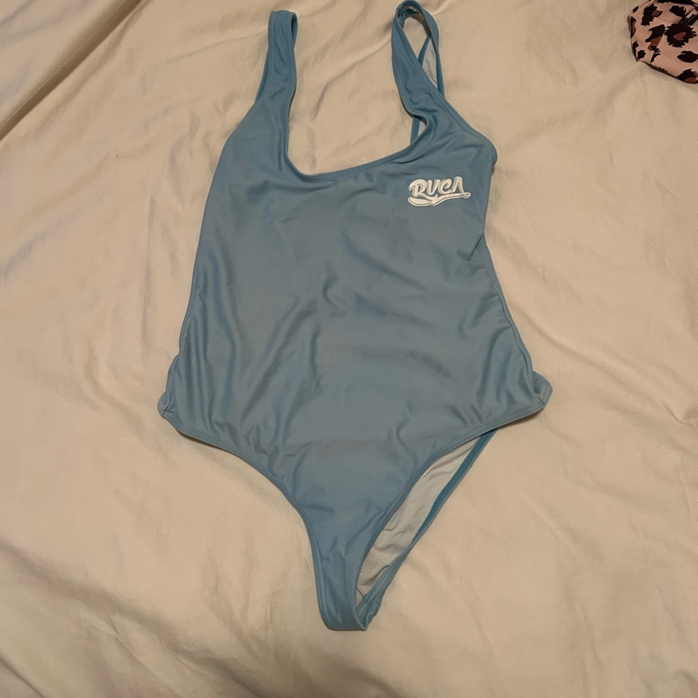 RVCA Light Blue Women's One Piece Swimsuit